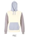 Heren Hoodie Sols 03818 naturel-Creamy Blue-Light Grey